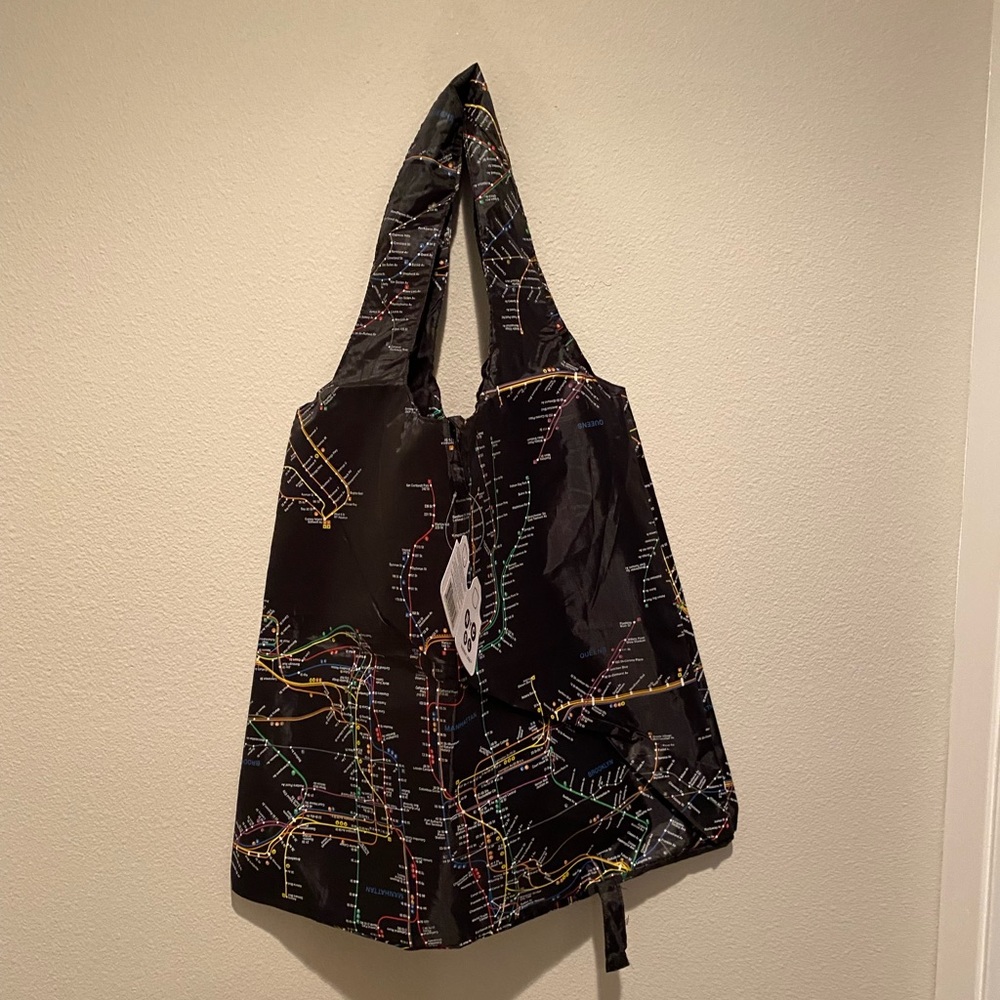 NY City Subway Map Shopping Tote